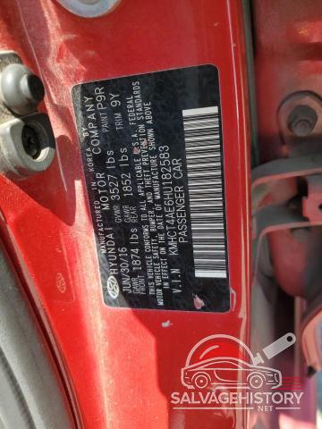 KMHCT4AE6HU182583 2017 HYUNDAI ACCENT photo no. 12