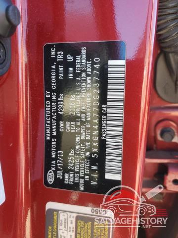 5XXGN4A77DG237740 2013 KIA OPTIMA photo no. 12