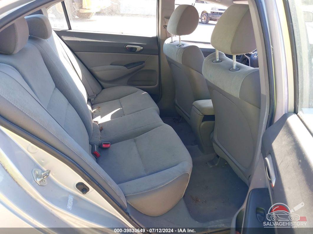 2HGFA165X9H547528 2009 HONDA CIVIC photo no. 8