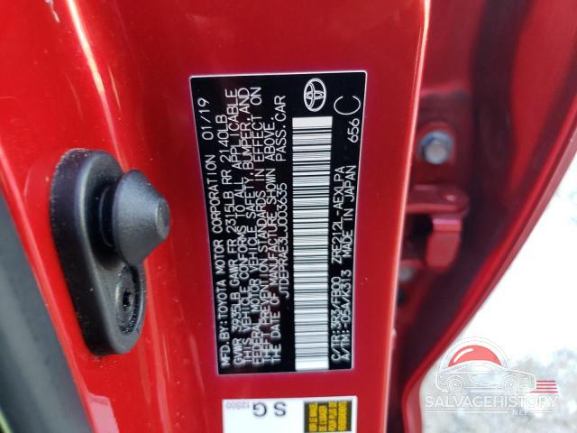 JTDEPRAE3LJ003635 2020 TOYOTA COROLLA photo no. 12