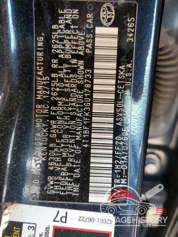 4T1BF1FK3GU178733 2016 TOYOTA CAMRY photo no. 12