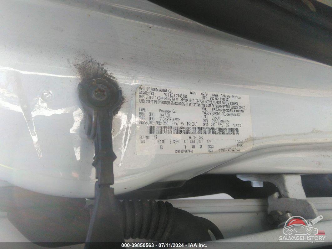 1FADP3F22EL410379 2014 FORD FOCUS photo no. 9