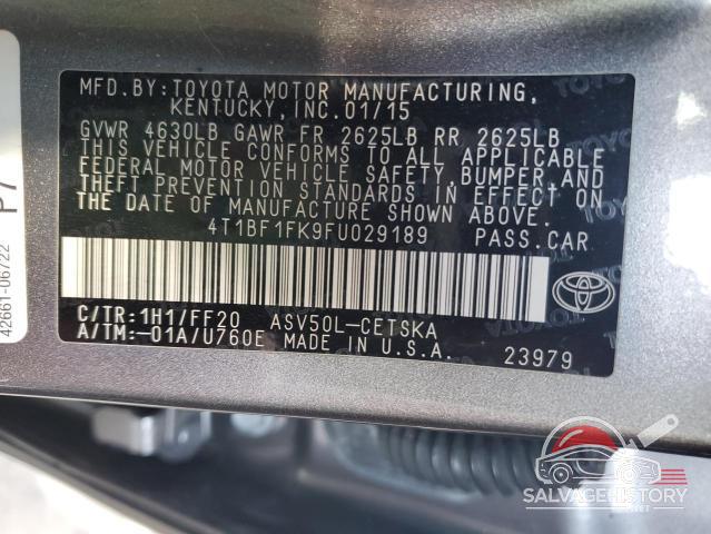 4T1BF1FK9FU029189 2015 TOYOTA CAMRY photo no. 13