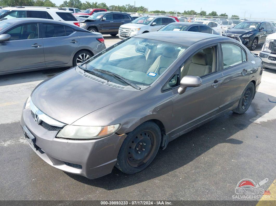1HGFA16579L023546 2009 HONDA CIVIC photo no. 2