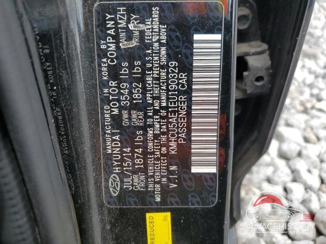 KMHCU5AE1EU190329 2014 HYUNDAI ACCENT photo no. 12