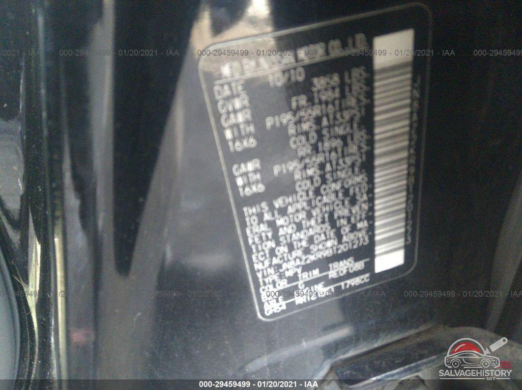 JN8AZ2KR9BT201273 2011 NISSAN CUBE photo no. 9