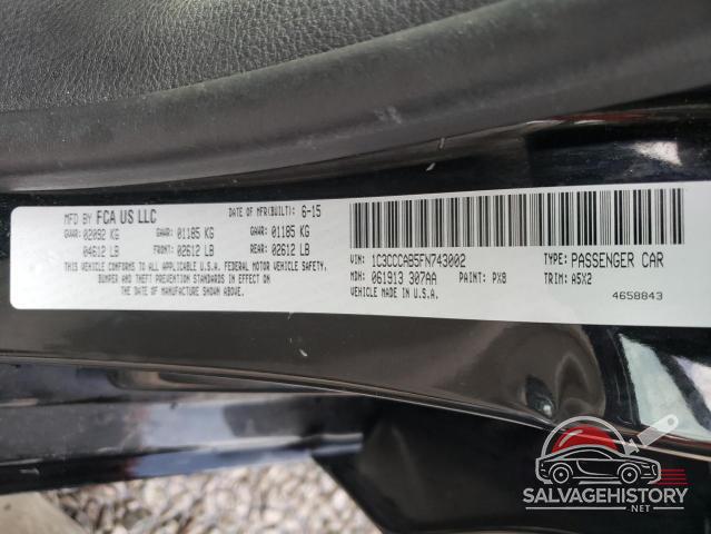 1C3CCCAB5FN743002 2015 CHRYSLER 200 photo no. 12