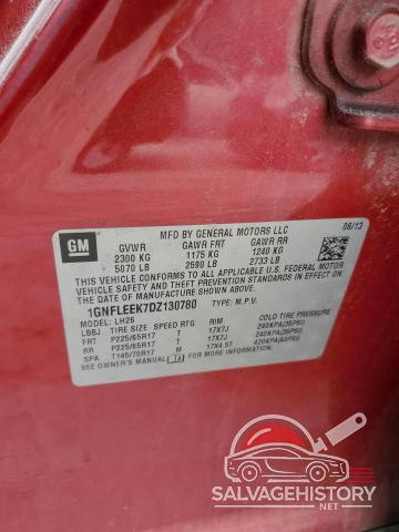 1GNFLEEK7DZ130780 2013 CHEVROLET EQUINOX photo no. 13