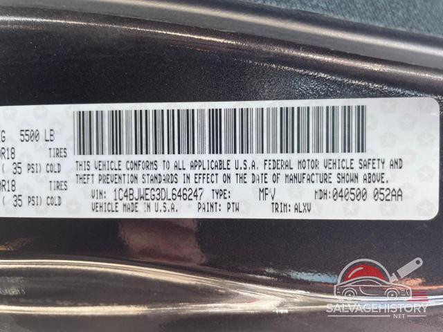 1C4BJWEG3DL646247 2013 JEEP WRANGLER photo no. 10