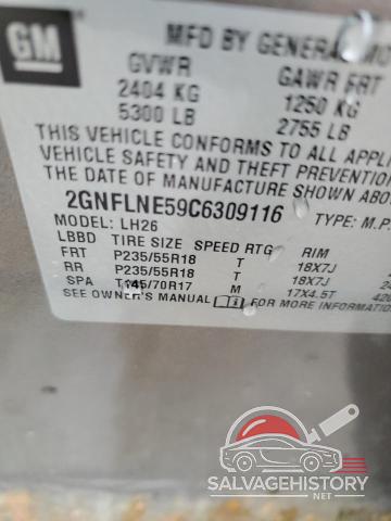 2GNFLNE59C6309116 2012 CHEVROLET EQUINOX photo no. 13