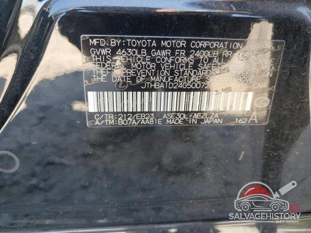 JTHBA1D24G5007214 2016 LEXUS IS photo no. 13