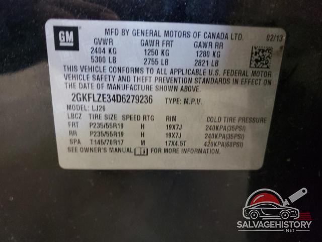 2GKFLZE34D6279236 2013 GMC TERRAIN photo no. 13
