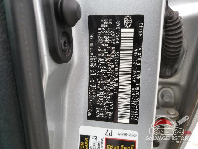 4T1BF1FK0HU422159 2017 TOYOTA CAMRY photo no. 12