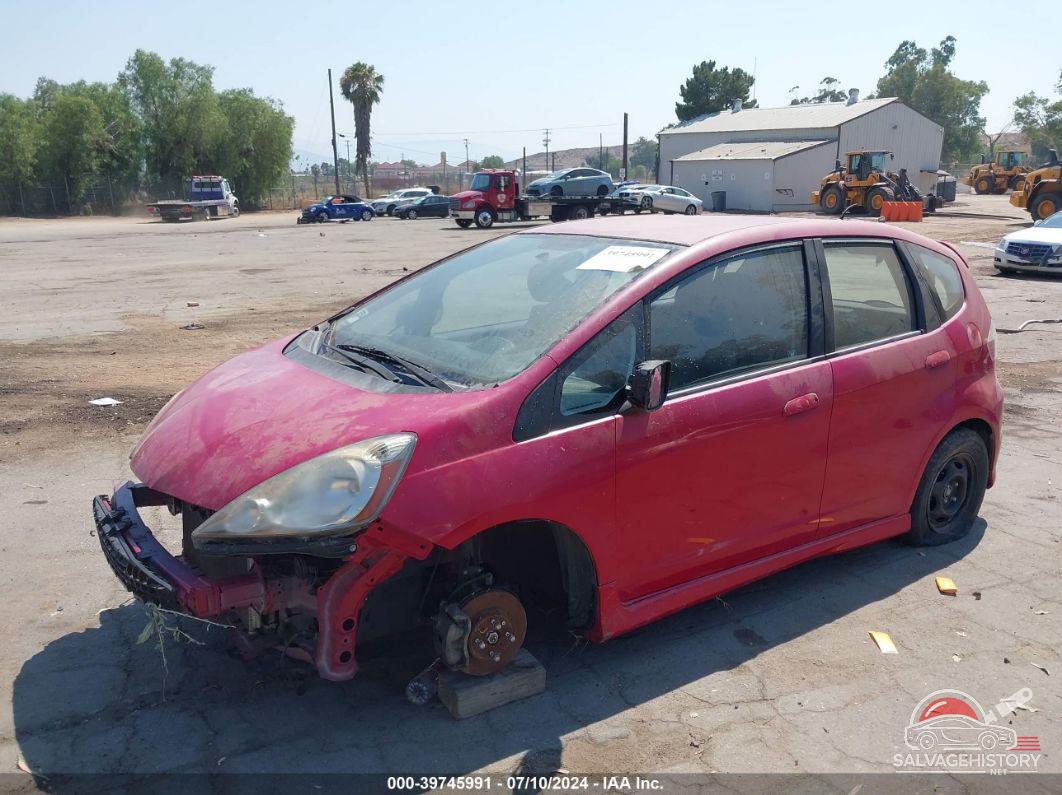 JHMGE8H44AC023673 2010 HONDA FIT photo no. 2