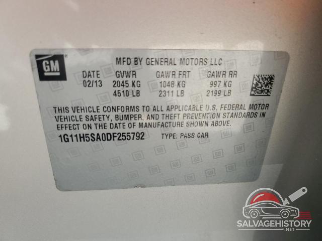 1G11H5SA0DF255792 2013 CHEVROLET MALIBU photo no. 12