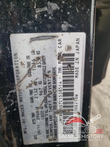 JM1BL1UG7C1538514 2012 MAZDA 3 photo no. 12