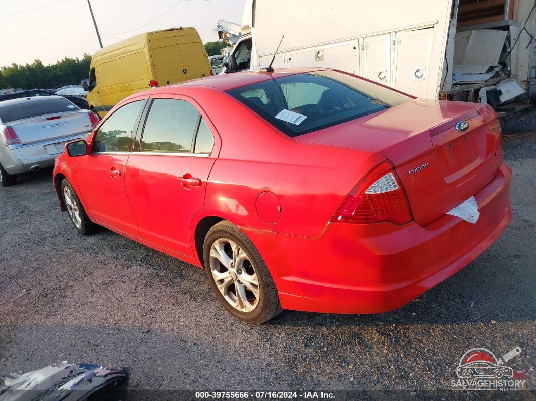 3FAHP0HAXCR446503 2012 FORD FUSION photo no. 3