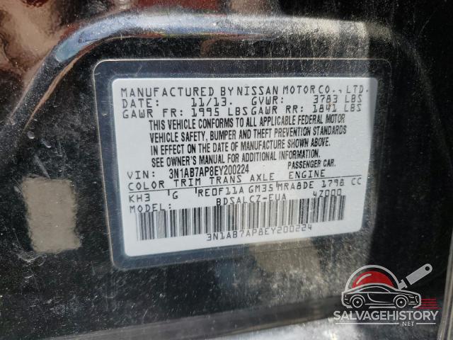 3N1AB7AP8EY200224 2014 NISSAN SENTRA photo no. 12