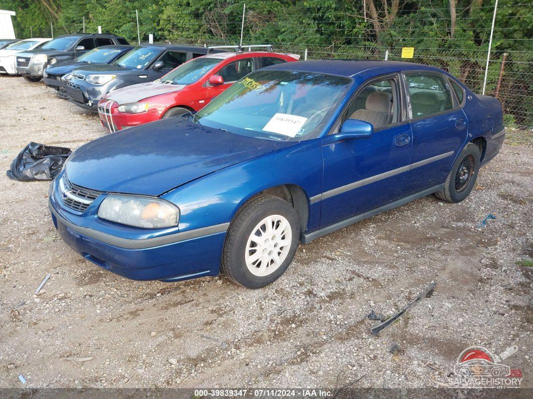 2G1WF52EX39430393 2003 CHEVROLET IMPALA photo no. 2