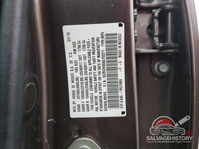 3CZRE3H30AG702271 2010 HONDA CRV photo no. 12