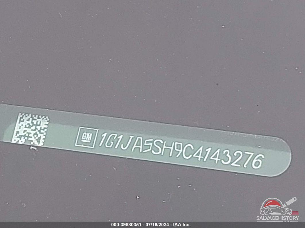 1G1JA5SH9C4143276 2012 CHEVROLET SONIC photo no. 9