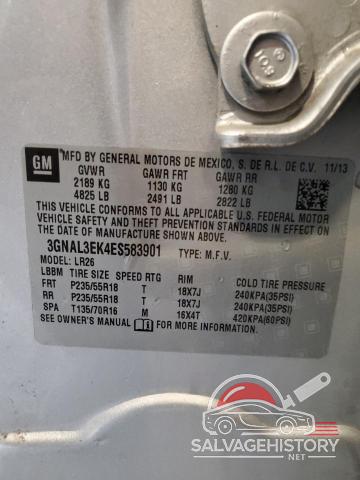 3GNAL3EK4ES583901 2014 CHEVROLET CAPTIVA photo no. 12