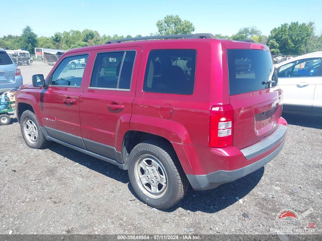 1C4NJPBA1ED709182 2014 JEEP PATRIOT photo no. 3