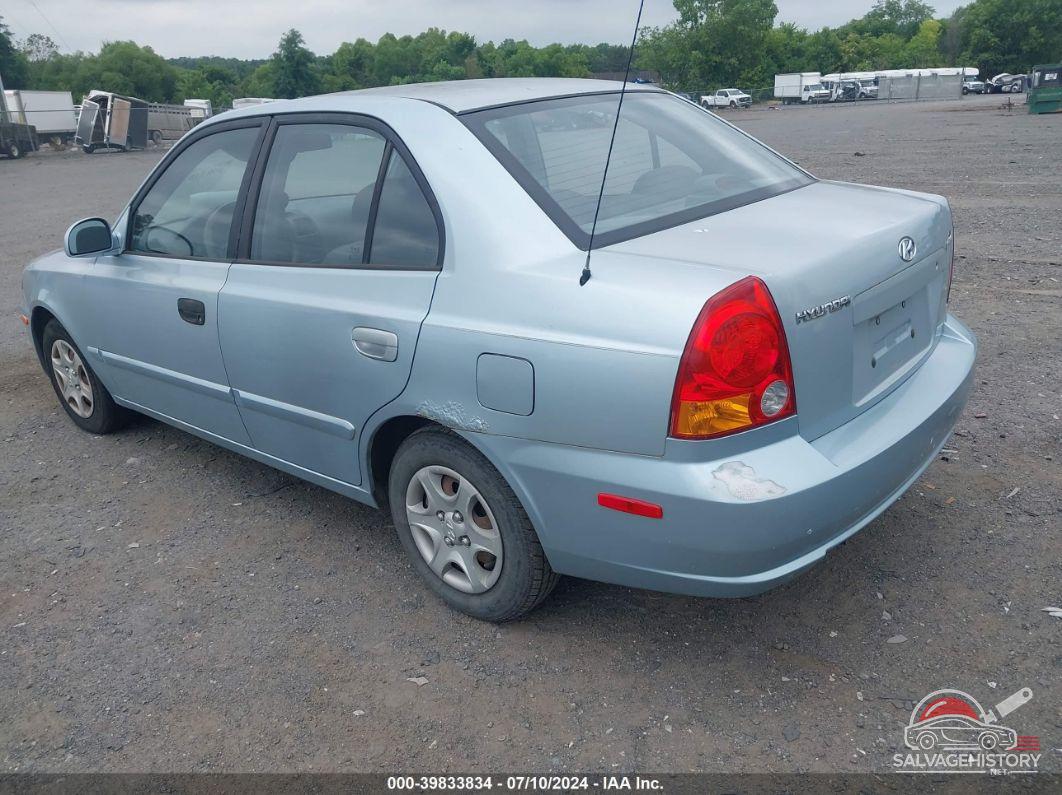 KMHCG45C73U475835 2003 HYUNDAI ACCENT photo no. 2
