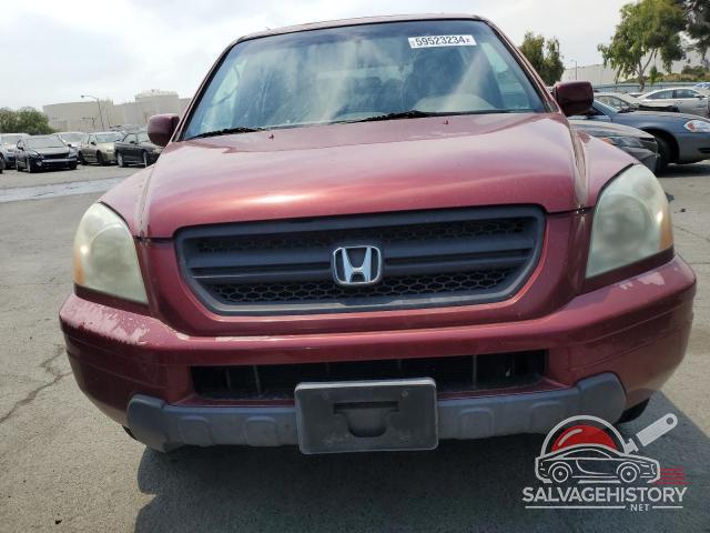 2HKYF18525H546235 2005 HONDA PILOT photo no. 5