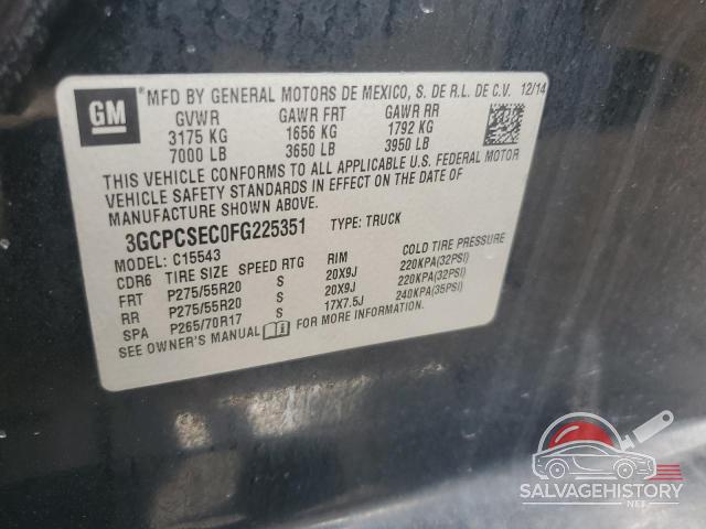 3GCPCSEC0FG225351 2015 CHEVROLET ALL Models photo no. 12