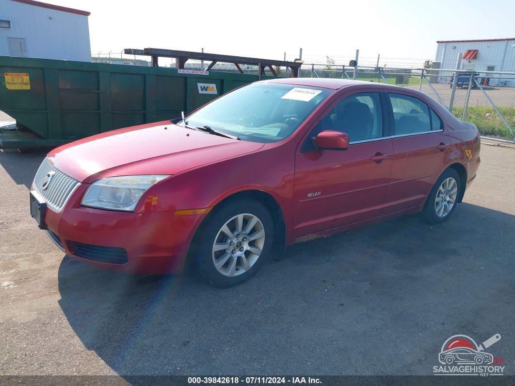 3MEHM07Z47R632519 2007 MERCURY MILAN photo no. 2