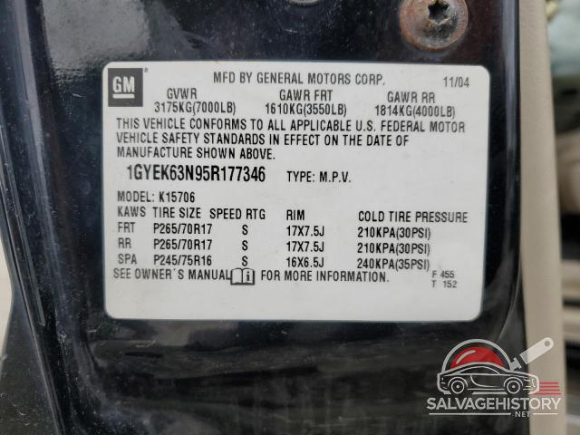 1GYEK63N95R177346 2005 CADILLAC ESCALADE photo no. 13