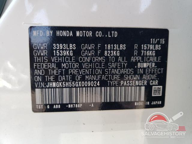 JHMGK5H55GX009024 2016 HONDA FIT photo no. 12