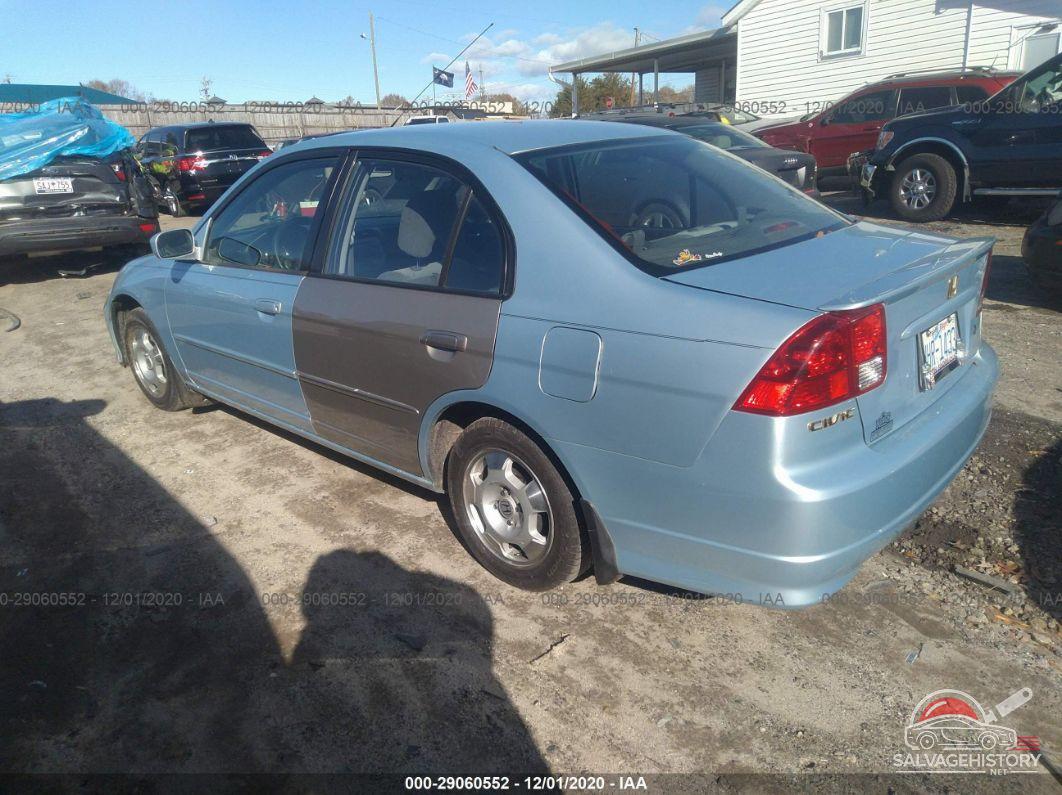 JHMES96665S019176 2005 HONDA CIVIC HYBRID photo no. 3