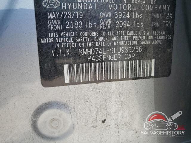 KMHD74LF9LU939256 2020 HYUNDAI ELANTRA photo no. 13