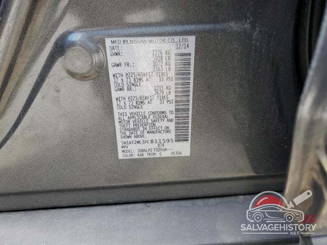 5N1AT2ML3FC811595 2015 NISSAN ROGUE photo no. 14