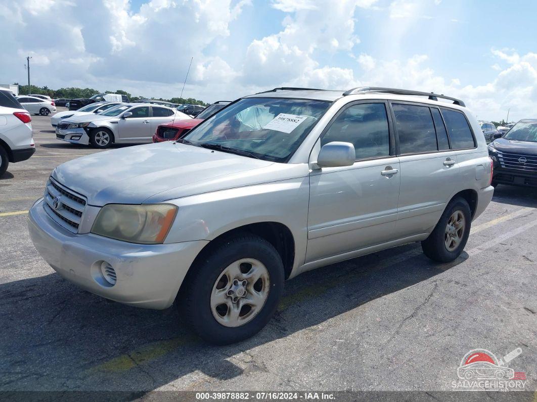 JTEGD21A430069795 2003 TOYOTA HIGHLANDER photo no. 2