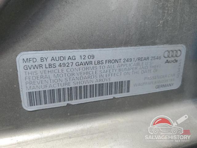 WAUFFAFL8AN039193 2010 AUDI A4 photo no. 12