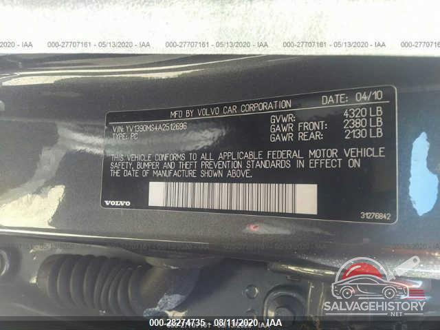 YV1390MS4A2512696 2010 VOLVO S40 photo no. 8