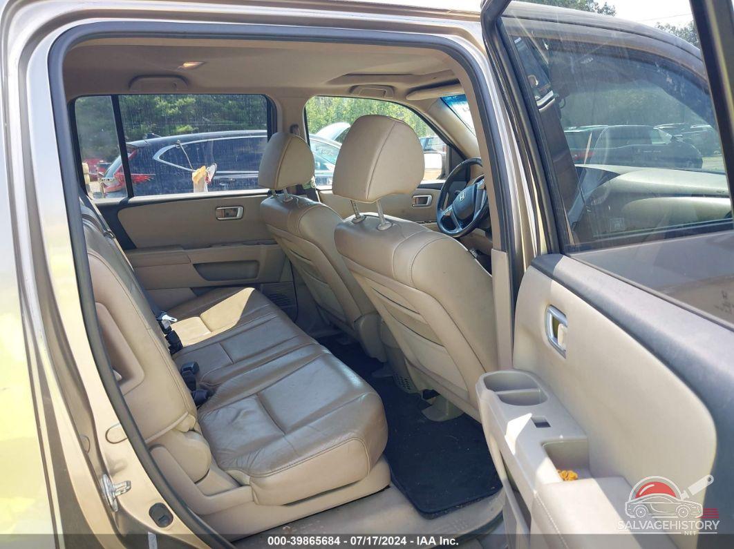 5FNYF4H58AB039625 2010 HONDA PILOT photo no. 8
