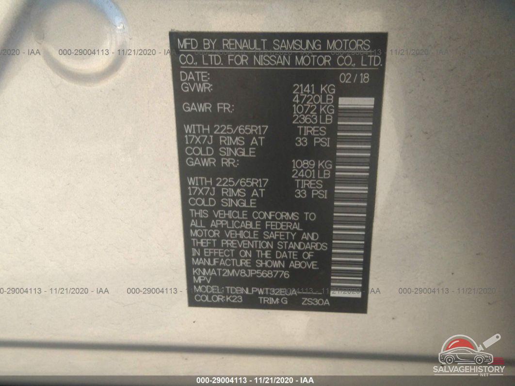 KNMAT2MV8JP568776 2018 NISSAN ROGUE photo no. 9