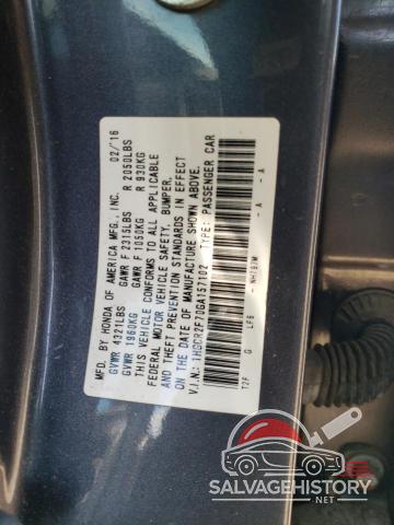 1HGCR2F70GA157102 2016 HONDA ACCORD photo no. 12