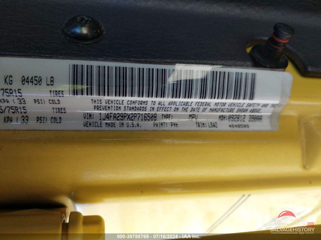 1J4FA29PX2P716508 2002 JEEP WRANGLER photo no. 9