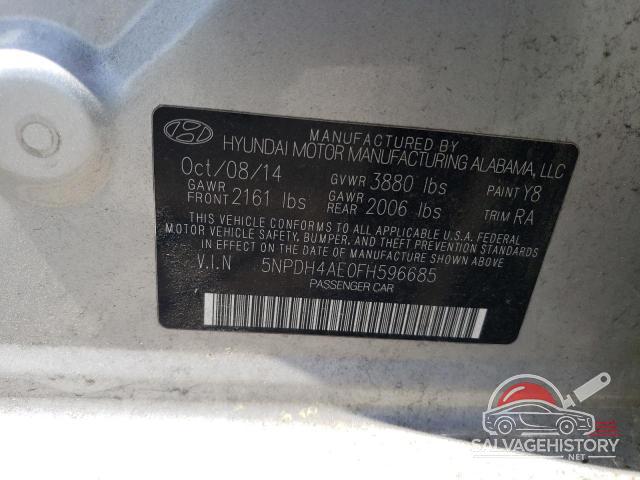5NPDH4AE0FH596685 2015 HYUNDAI ELANTRA photo no. 12