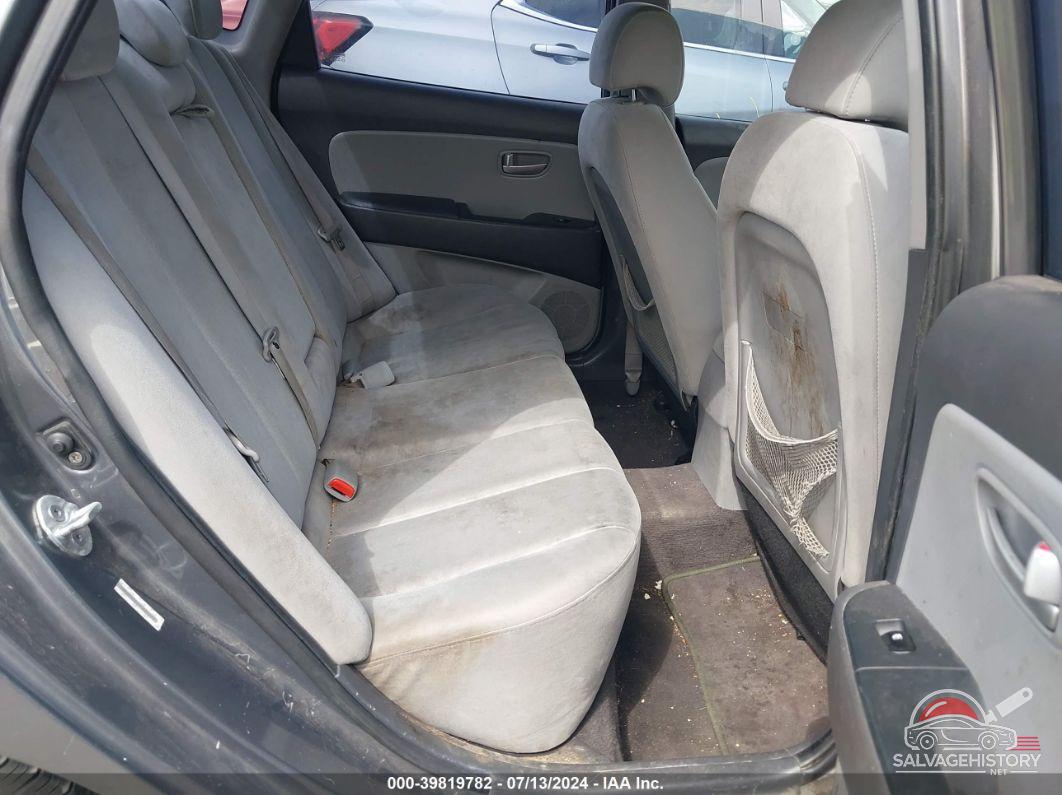 KMHDU46D99U665262 2009 HYUNDAI ELANTRA photo no. 8