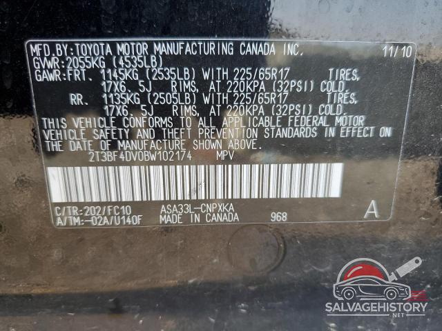 2T3BF4DV0BW102174 2011 TOYOTA RAV4 photo no. 13