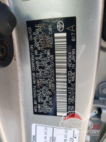 JTDBF32K230150168 2003 TOYOTA CAMRY photo no. 12