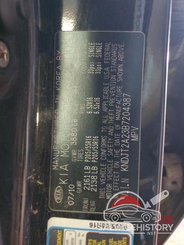 KNDJT2A23B7204387 2011 KIA SOUL photo no. 12