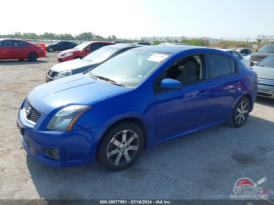 3N1AB6AP9CL773203 2012 NISSAN SENTRA photo no. 2