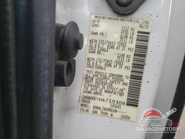 1N6BD0CT4FN759309 2015 NISSAN FRONTIER photo no. 12